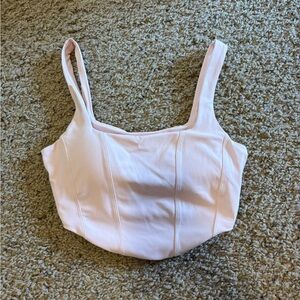 Pink Sleeveless Crop Top